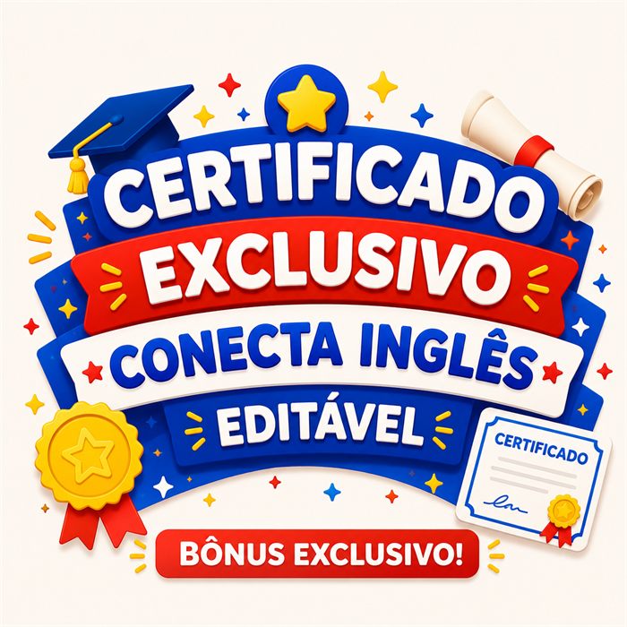 Certificado Exclusivo Conecta Inglês EDITÁVEL